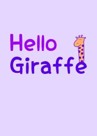 Hello Giraffe purple 18