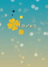 Blue : light good luck clover