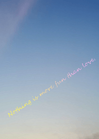 Nothing is more fun than love.