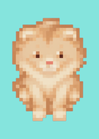 Lion Pixel Art Theme  Green 09