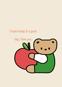 bear love apple