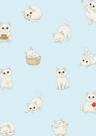 White Cat 1 Blue theme