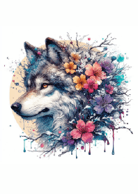 野生の歌うオオカミ