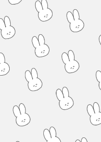 うさぎを量産ミニ♡白黒/ホワイト/ブラック