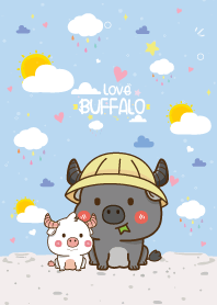 Buffalo Cute Cloud Kawaii