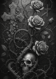 Black Rose & Cross.9