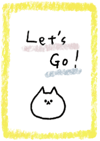 Let's Go! white cat 1