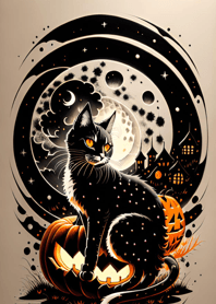 halloween cat fb5078