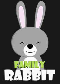 ครอบครัวกระต่าย สีเขียว