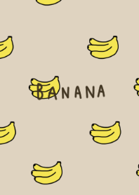 Cute banana pattern and beige