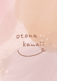 Watercolor adult cute dull color