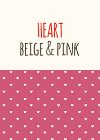 BEIGE & PINK (HEART)