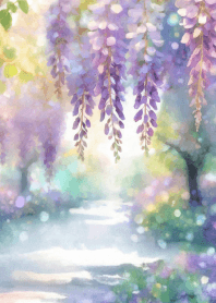Miniature Garden Wisteria floribunda V1