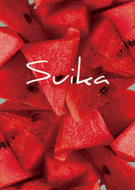 ベージュとカーキ : スイカ