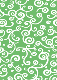 Fresh Green Swirl Pattern