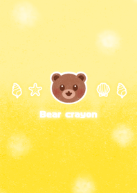 Bear crayon! -light yellow-