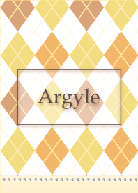 Argyle- orange-