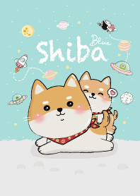 Shiba on Space! (Blue)