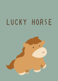 LUCKY HORSE THEME-DUSTY GREEN