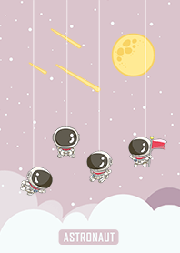 可愛寶貝太空人-星光閃閃(淺紫色)