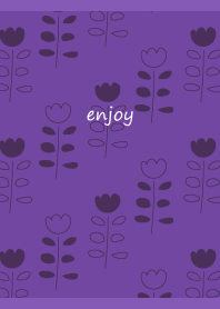 rough tulips on purple