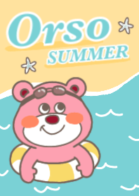 The pink bear Orso-kun!