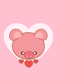 Piggy pink love