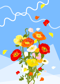 HAPPY -poppy bouquet-