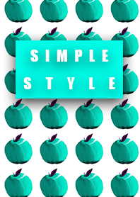 Simple style apple blue