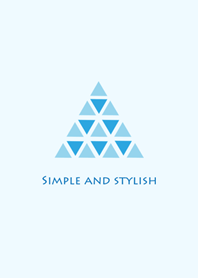 Fashion Blue Triangle