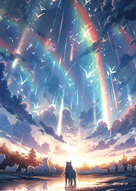絢爛の極光與狼❤️