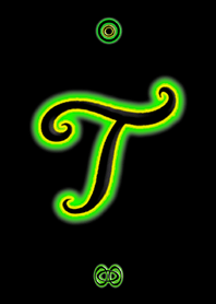 Neon Initial T / Green
