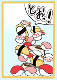 Temporada de sushi na primavera Do Japão