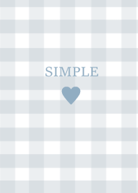SIMPLE HEART:) check blue