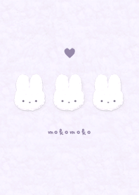 Fluffy Rabbit - Purple 01