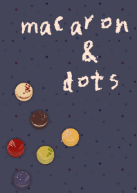 [R] macarons & dots + Navy |os