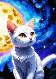 Night Moon Star Cat 1C2Bf7