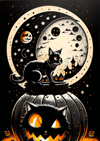 浮世絵万聖節猫 213e5C