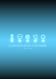 LIGHTSAXE BLUE ICON THEME -MEKYM-