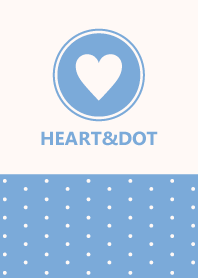 HEART&DOT -BLUE-