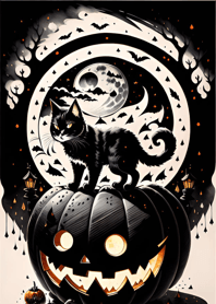 halloween cat FcF2f0