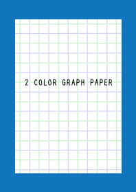 2 COLOR GRAPH PAPERj-GREEN&PURPLE-BLUE-W