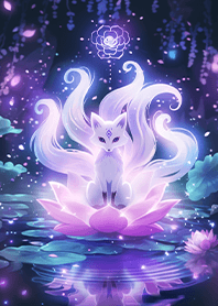 ⭐秘境深處的蓮花九尾狐王❤️