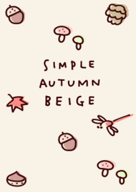Simple autumn beige.