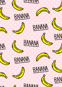 バナナ-ピンクドット2-