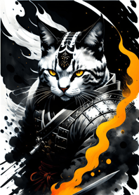 水墨猫武士 Da519d