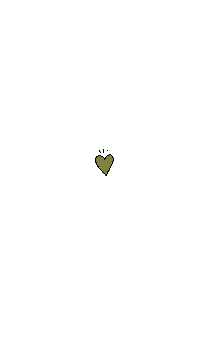 simple dull color khaki heart