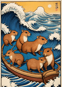 Ukiyo-e - Capybara B0E027