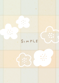 Adult check white flowers28 from Japan