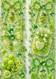 Fresh Green Jewel Frame | Bitasui